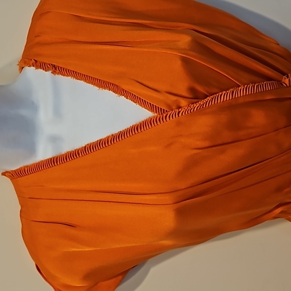 Antonio Melani Short Sleeve Wrap Silk Dress Size 4 - Picture 2 of 8